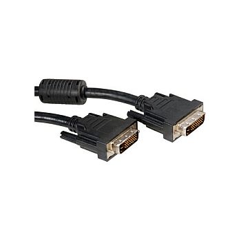 Roline DVI kabel, DVI-D (24+1) Dual Link, M/M, 2.0m, crni