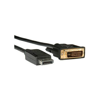 Roline DisplayPort kabel, DP - DVI-D (24+1), M/M, 2.0m, crni