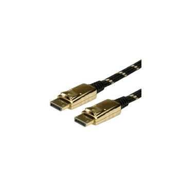 Roline GOLD DisplayPort kabel v1.2, DP-DP M/M, 1.0m, crno/zlatni