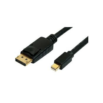 Roline Mini DisplayPort kabel v1.4, mDP-DP M/M, 8K, 2.0m, crni