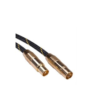 Roline GOLD antenski kabel, 75 Ohm, M/F, 5.0m