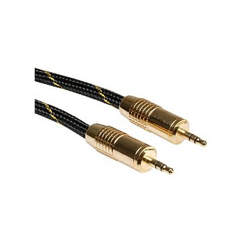 Roline GOLD Audio kabel 3.5mm Stereo, M/M, 2.5m