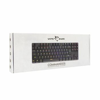 WHITE SHARK gaming mehanička tipkovnica GK-2106 COMMANDOS HR crna / crveni sw