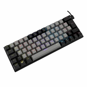 WHITE SHARK gaming mehanička tipkovnica GK-002722 WAKIZASHI sivo/crna pl. sw