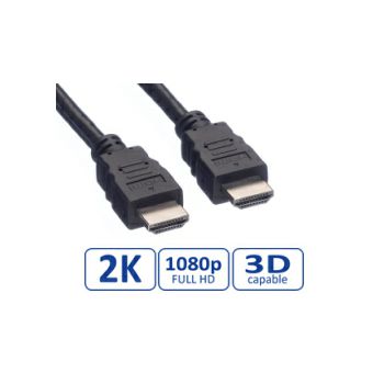 Roline VALUE HDMI kabel, HDMI M - HDMI M, 1.0m