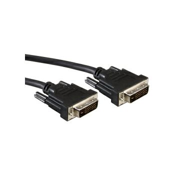 Roline VALUE DVI kabel, DVI-D (24+1) Dual Link, M/M, 5.0m, crni