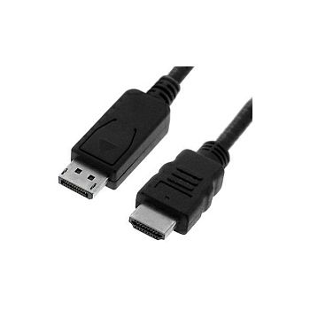 Roline VALUE DisplayPort kabel v1.1, DP - HDMI (HDTV), M/M, 2.0m, crni