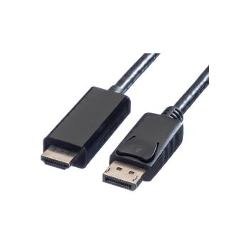 Roline VALUE DisplayPort kabel v1.2, DP - UHDTV, M/M, 5.0m, crni