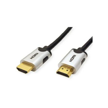 Roline VALUE HDMI 10K Ultra High Speed kabel, v2.1, M/M, 1.0m, crni