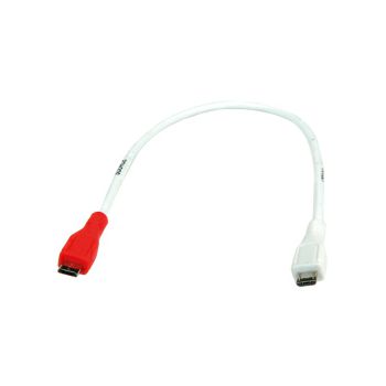 Roline VALUE USB2.0 kabel za punjenje TIP Micro B(M) - Micro B(M), 0.3m, bijeli