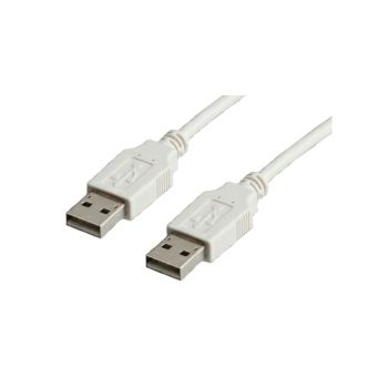 Roline VALUE USB2.0 kabel TIP A-A M/M, 0.8m, bijeli
