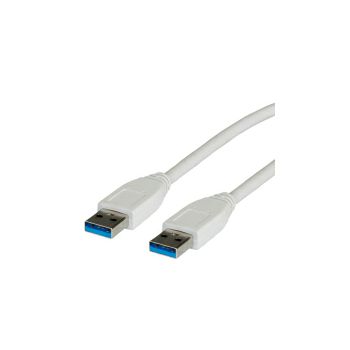 Roline VALUE USB3.0 kabel TIP A-A M/M, 1.8m, bijeli