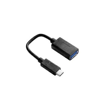 Roline VALUE adapter/kabel USB 3.2 Gen1, USB-C - Tip A, M/F, OTG, 0.15m, crni