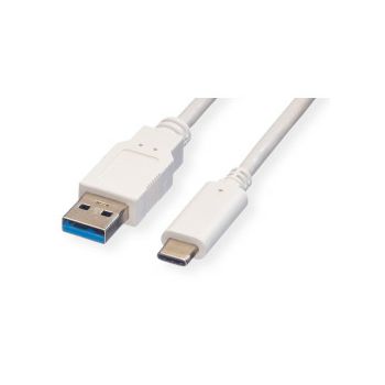 Roline VALUE USB 3.2 Gen 1 kabel, A-C, M/M, 2.0m, bijeli