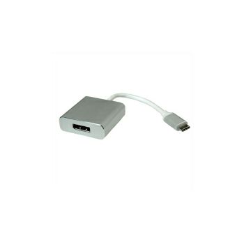 Roline adapter USB-C - DisplayPort v1.2, M/F, 0.1m