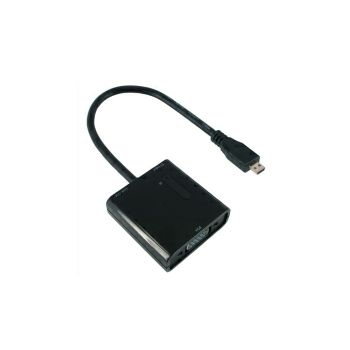 Roline VALUE adapter/kabel Micro HDMI - VGA, M/F, 0.15m