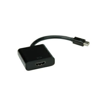 Roline VALUE adapter/kabel Mini DisplayPort - HDMI, M/F, 0.15m