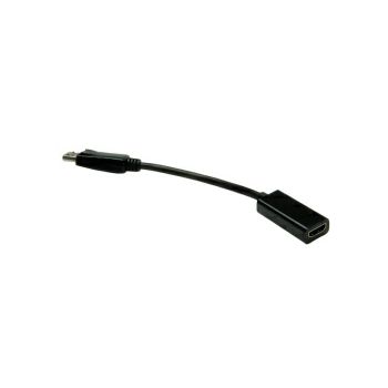 Roline VALUE adapter/kabel DisplayPort - HDMI, M/F, v1.2, 4K,  0.15m