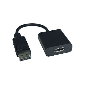 Roline VALUE adapter/kabel DisplayPort - HDMI, M/F, v1.4, HDR 10, 4K60, 0.15m