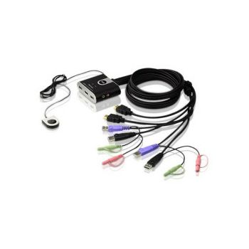 ATEN 2-port USB HDMI/Audio KVM Switch sa kablovima (CS692)