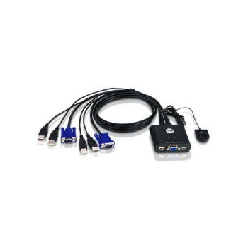 ATEN 2-port USB VGA KVM Switch sa kablovima (CS22U)