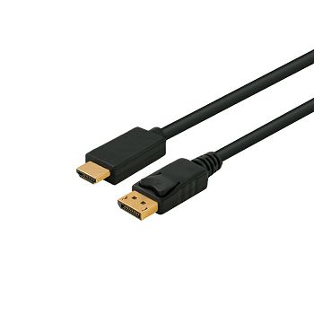 BIT FORCE kabel DISPLAYPORT-HDMI M/M 2m