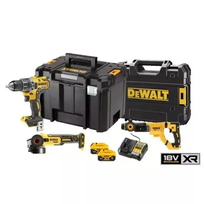 18V XR Combo Kit DCD791; DCG405, DCH263; 2 aku 5ah, lad.