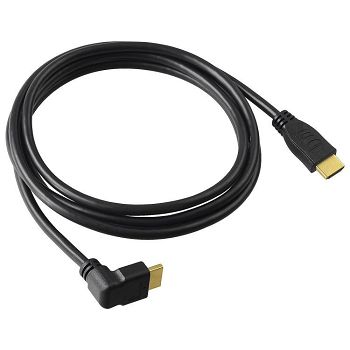 Kabel SBOX, HDMI (M) na HDMI (M) 1.4, High Speed sa Ethernet, 90°, 1.5m