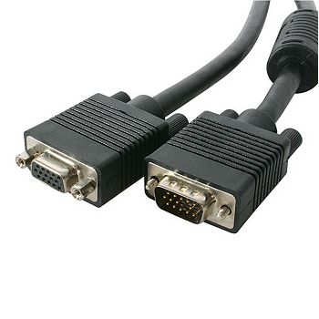 Kabel SBOX VGA (M) na VGA (Ž), produžni, 2m, crni