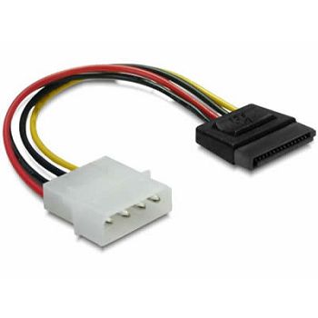 Adapter DELOCK, 4-pin Molex (M) na 15-pin SATA (M), naponski, interni