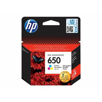 HP 650 Tri-color Ink Cartridge