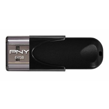 USB stick PNY Attaché 4, 64GB, USB2.0, crni