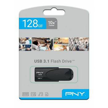 USB stick PNY Attaché 4, 128GB, USB3.1, crni