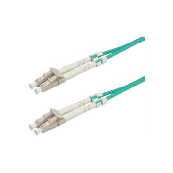 Roline optički kabel 50/125µm LC/LC Duplex, OM3, 1.0m, tirkizni
