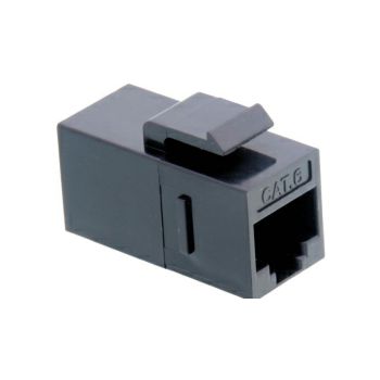 Roline VALUE RJ45 Keystone Modular Coupler Cat.6/Class E, UTP, crni