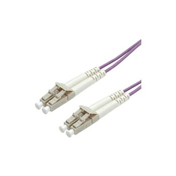 Roline VALUE optički kabel 50/125µm LC/LC Duplex, OM4, 1.0m, ljubičasti