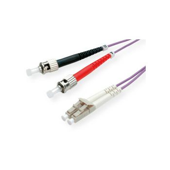 Roline VALUE optički kabel 50/125µm LC/ST Duplex, OM4, 5.0m, ljubičasti