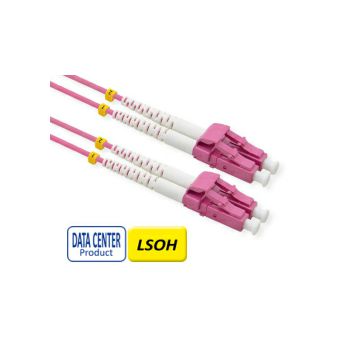 Roline VALUE optički kabel 50/125µm LC/LC Duplex, OM4, Low-Loss-Connector, 2.0 m, ljubičasti