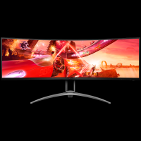 AOC AGON AG493UCX2 ukrivljen gaming monitor -  124cm (49"/48.8" vidno), DQHD (5120x1440), 32:9, VA, 