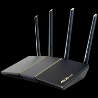 ASUS RT-AX57 AX3000 Dual-Band WiFi 6 (802.11ax) Razširljiv Usmerjevalnik, omrežna varnost brez naroč