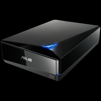 ASUS TurboDrive BW-16D1X-U - zunanji 16X Blu-ray zapisovalec z M-DISC podporo za doživljenjsko varnostno kopiranje podatkov in USB 3.2 Gen 1x1 za Windows in Mac OS - 90DD0210-M29000-A