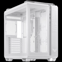 ASUS TUF Gaming GT502 PLUS ATX Gaming ohišje bele barve, Dual Chamber Chassis, Panoramic View, Tempe