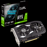 ASUS Dual GeForce RTX 3050 OC Edition 6GB GDDR6 grafična kartica with two powerful fans AAA gaming performance and ray tracing, PCIe 4.0, 1xDVI-D, 1xHDMI 2.1, 1xDisplayPort 1.4a - 90YV0K60-M0NA00-A