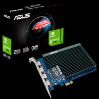 ASUS GeForce GT 730 2GB GDDR5 [GT730-4H-SL-2GD5] grafična kartica with 4 HDMI ports and passive cooling to enable quiet multi-monitor productivity, PCIe 2.0, 4xHDMI 1.4b - 90YV0H20-M0NA00-A
