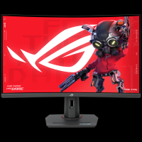 ASUS ROG Strix XG32WCS ukrivljen gaming monitor - 80cm (32"/31.5" vidno), QHD (2560 x 1440), Fast VA, 1500R, 180Hz (nad 144Hz), 1ms (GTG), USB Type-C, FreeSync, HDR - 90LM0AC0-B01970-A