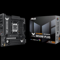 ASUS TUF GAMING B850M-PLUS AM5 mATX osnovna plošča - AMD B850, 4xDDR5, 3xM.2, 4xSATA, 2.5Gb LAN, 1xDP, 1xHDMI, Aura Sync - 90MB1IX0-M0EAY0-A