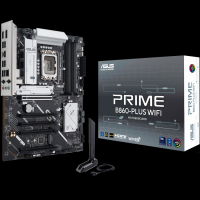 ASUS PRIME B860-PLUS WIFI LGA1851 ATX osnovna plošča - Intel B860, 4xDDR5, 2xM.2, 4xSATA, 2.5Gb LAN, WiFi 6E, BT, 1xDP, 1xHDMI, Aura Sync - 90MB1K50-M0EAY0-A