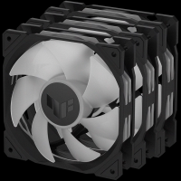ASUS TUF Gaming TR120 ARGB ventilatorji, 3x 120mm PWM, črni - 90DA0090-B09020-A