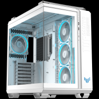 ASUS TUF Gaming GT502 Horizon ARGB ATX računalniško ohišje, kaljeno steklo, štirje 120mm ARGB ventilatorji, belo - 90DC0093-B19010-A
