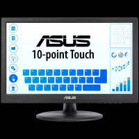 ASUS VT169HE monitor na dotik - 39.62cm (16"/15.6" vidno), FHD (1920 x 1080), IPS, 10-točkovni dotik, D-Sub (VGA), HDMI - 90LM09V1-B01170-A